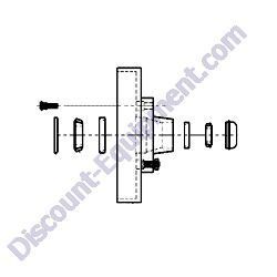 10545562 HUB AND DRUM ASSEMBLY COMPLETE Laymor Sweepmaster450 Sweeper