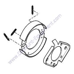 10351655 (9101879) BRAKE PAD ASSEMBLY Laymor Sweepmaster 6HC 8HC Sweeper