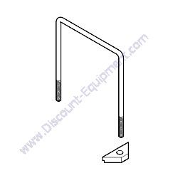 9102915 U-BOLT BATTERY HOLD-DOWN EARLY STYLE KUBOTA Laymor Sweepmaster 6HC 8HC Sweeper