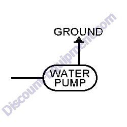 REF #8 - 10348804 (416826) PUMP WATER 12V 1.2 GPM Laymor Sweepmaster 6HC 8HC Sweeper