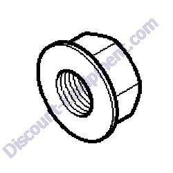 10348420 (403907) NUT LOCK 1/2"-13NC NYLON INSERT Laymor Sweepmaster 6HC 8HC Sweeper