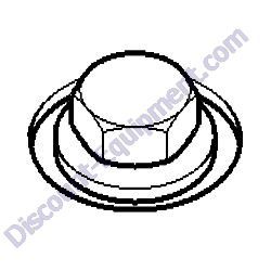 10347880 (374009) CAP MODIFIED MASTER CYLINDER Laymor Sweepmaster 6HC 8HC Sweeper