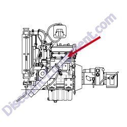 REF # 32 - 10348117 (385088) STRAIGHT EXHAUST Laymor Sweepmaster 6HC 8HC Sweeper