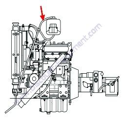 REF # 21 - 10351278 (068544) HOSE 38" FUEL LINE 5/16" Laymor Sweepmaster 6HC 8HC Sweeper