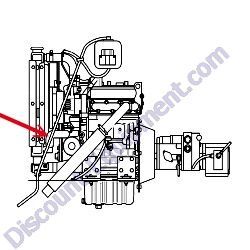 REF # 50 - 10350777 (477849) HOSE LOWER RADIATOR Laymor Sweepmaster 6HC 8HC Sweeper