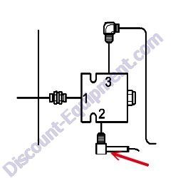 REF # 20B - 10350484 (474023) ADAPTER 90 DEGREE Laymor Sweepmaster 6HC 8HC Sweeper