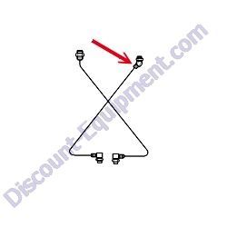 REF #22 - 066423 ADAPTER 45 DEGREE -8 MSAE X .-8 MJIC Laymor Sweepmaster 6HC 8HC Sweeper