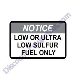 28695 Decal Low or Ultra Sulfur Fuel Only Generac Magnum MLG8K Mobile Diesel Generator