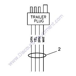 REF #2 - 12602 (14129) Assembly Trailer Light Harness Generac Magnum MLG8K Mobile Diesel Generator
