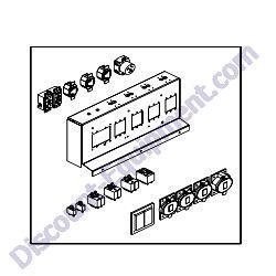 90319 Receptacle Panel 2 x 5-20R 3 x L6-20R 1 x 50A Generac Magnum MLG15-MLG20 Mobile Diesel Generator