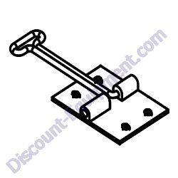 12605 Door Latch T-Style SS Generac Magnum MLG15-MLG20 Mobile Diesel Generator