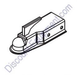 16830 Coupler 2" Ball/2.5" Channel Generac Magnum MLG15-MLG20 Mobile Diesel Generator