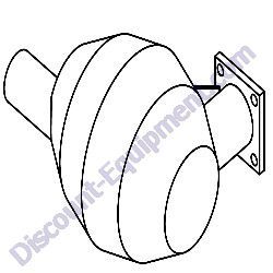 17779 Muffler Mitsubishi S4L MAC Generac Magnum MLG15 Mobile Diesel Generator