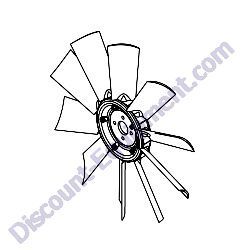 41121 Fan Pusher 18.00 CW Generac Magnum MMG35DF4 Diesel Generator