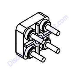 65519 Block Terminal 4 Pole Stud Type Generac Magnum MMG35DF4 Diesel Generator