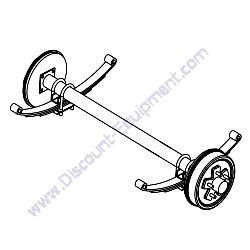19421 Assembly Axle Generac Magnum MMG35DF4 Diesel Generator