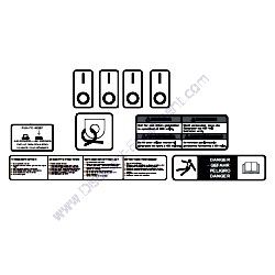 10288 Safety and Operation Decals Generac Magnum MLG15M MLG20IF4 Mobile Diesel Generator