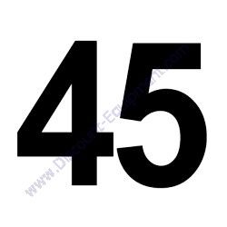 20934 Decal Number 45 Red Generac Magnum MMG45IF4 Mobile Diesel Generator