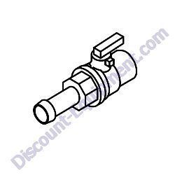 31408 Valve Drain 24mm-2.0 w/Nipple Generac Magnum MMG45IF4 Mobile Diesel Generator