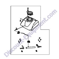 2008014 WATER TANK ASSEMBLY TK Equipment MVP60 Plate Compactor