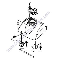 157000 WATER TANK ASSEMBLY TK Equipment MVP95 Plate Compactor