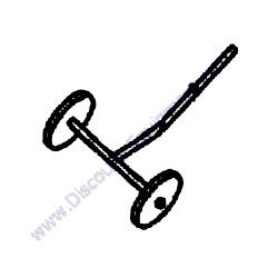3010000 TROLLEY WHEEL TK Equipment MVP125 Plate Compactor