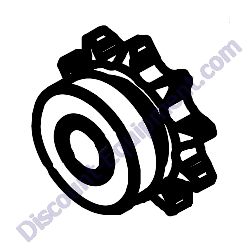 45016-10 IDLER SPROCKET W/ BUSHING Miller Curber MC650 Curb Machine