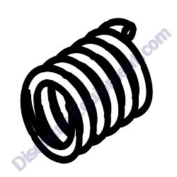 45024-02 TORQUE ARM COMPRESSION SPRING Miller Curber MC900 Curb Machine