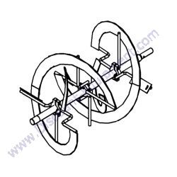 REF #106 - T206 Complete Steel Spiral Blade Kit Morrison MM6H160 Mortar Plaster Mixer