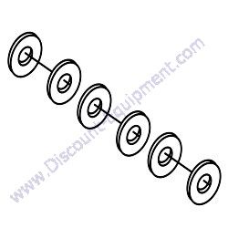 REF #72 - T172 Kit Seal 6 Seals Per Kit Morrison MM9H240 Mortar Plaster Mixer