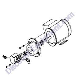 17752 MOTOR ASSEMBLY MBW MM121 Hydraulic Mortar Plaster Mixer