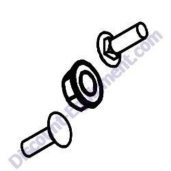 19613 KIT MIXER SCRAPER HARDWARE MBW MM80 Mortar Plaster Mixer