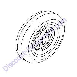 17950B Wheel ST175/80D13 Generac Magnum MDG25IF4 Diesel Generator