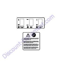 37661 Decal Control Small F4 Generac Magnum MDG25IF4 Diesel Generator