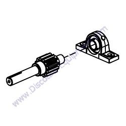 21650 (06028) SHAFT ASSEMBLY INTERMEDIATE MBW MM80 Mortar Plaster Mixer