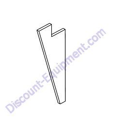 10000024981 Foam front flip hood right front side Generac Magnum MDG100DF4 Diesel Generator