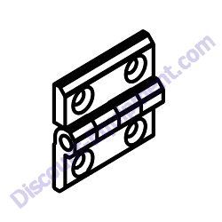 35394 Hinge door small Generac Magnum MDG100DF4 Diesel Generator