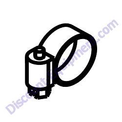 63192 Clamp crimping band .464" Generac Magnum MDG100DF4 Diesel Generator