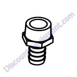 40728 Fitting straight .500MNPT x .500 barb Generac Magnum MDG100DF4 Diesel Generator