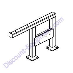 10000018985 Bracket mount SCR side Generac Magnum MDG175DF4 Diesel Generator