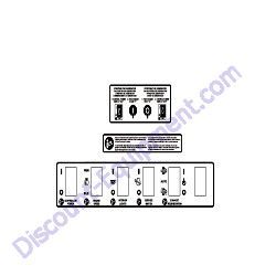 51550 Controls Decal Set Generac Magnum MDG175DF4 Diesel Generator