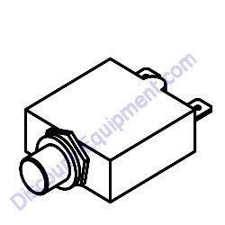 14432 Breaker 30A 120V 1 pole push button Generac Magnum MDG250DF4 Diesel Generator