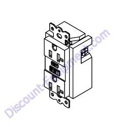 14130 Receptacle 120V/20A GFI Generac Magnum MDG250DF4 Diesel Generator