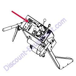REF #28 - 03341-12 DECAL "DIGGING BOOM UP-DOWN" Barreto 912HM Wheeled Trencher