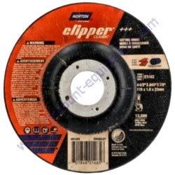 70184601465 Norton Clipper 4-1/2 x .045 x 7/8 Classic Metal Grinding Type 27/42 Genuine OEM Parts (25/PK)