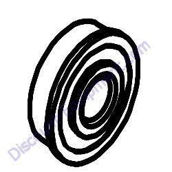 10347.50 BEARING 1/2 BORE Barreto 912HM Wheeled Trencher
