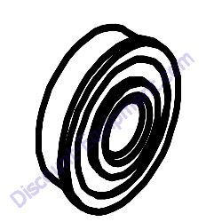 10347.50 BEARING 1/2 BORE Barreto 712MTH Wheeled Trencher