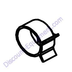 12131 CLAMP 1/2" HOSE CTB-20 Barreto 712MTH Wheeled Trencher