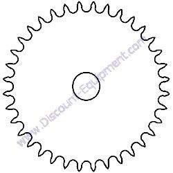 12005 SPROCKET #50 28 T 1-1/8 BORE 50BS28 Barreto 712MTH Wheeled Trencher