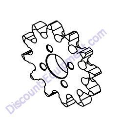 10248 DIG SPROCKET 100A12 Barreto 712MTH Wheeled Trencher